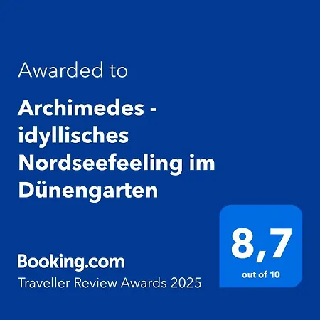 Archimedes - Idyllisches Nordseefeeling Im Duenengarten Wangerooge